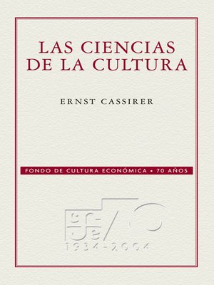 cover image of Las ciencias de la cultura